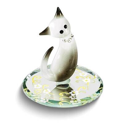 Glass Baron Siamese Cat Glass Figurine GM24978, MPN: GM24978, 708873044533