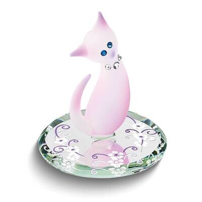 Glass Baron Pink Cat Glass Figurine GM24977, MPN: GM24977, 708873044526