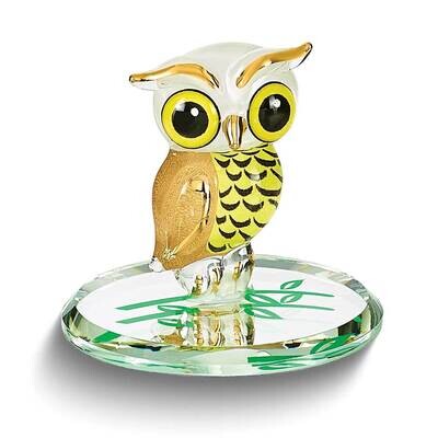 Glass Baron Big Barn-y Owl Glass Figurine GM24982, MPN: GM24982, 708873044564