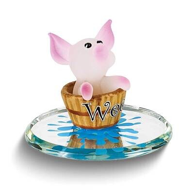 Glass Baron WEE Pig Figurine GM24970, MPN: GM24970, 708873044519