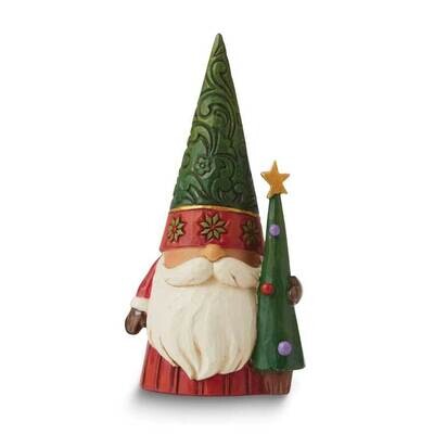 Jim Shore Heartwood Creek Christmas Gnome With Tree Figure GM24703, MPN: GM24703, 28399293346