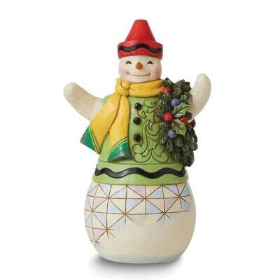 Jim Shore Crayola Snowman Figure GM24695, MPN: GM24695, 28399293117