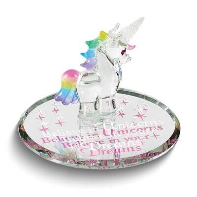 Glass Baron DREAMS Unicorn Glass Figurine GM24973, MPN: GM24973, 708873043024