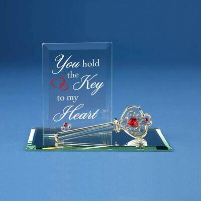 Key To My Heart Glass Figurine GP1126, MPN: GP1126, 708873018299