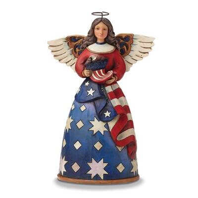 Heartwood Creek Patriotic Flag Angel Figurine GM19400, MPN: GM19400, 45544740104