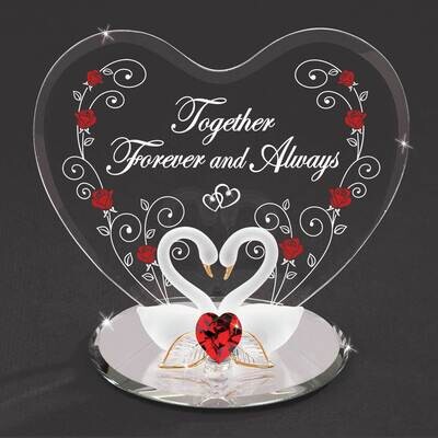 Swan Pair Forever and Always Glass Figurine GM19254, MPN: GM19254, 708873035364