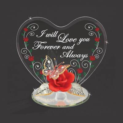 Butterfly I-L-U Always Glass Figurine GM19252, MPN: GM19252, 708873035357