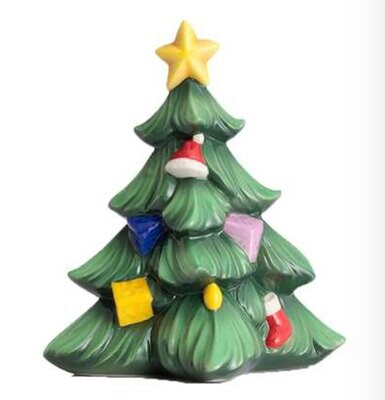 Franz Porcelain Christmas Tree Tree With Gifts Figurine FZ02780, MPN: FZ02780,