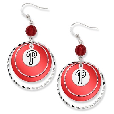 Philadelphia Phillies Game Day Earrings PHI068ER-CR