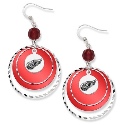 Detroit Red Wings Game Day Earrings RWI068ER-CR