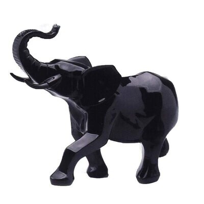 Franz Porcelain Black Magic Sculptured Lucite Elephant Form Figurine FL00022, MPN: FL00022,