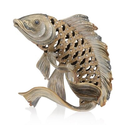 Jay Strongwater Asagi Koi Fish Figurine SDH1905-495, MPN: SDH1905-495,