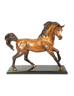 Jay Strongwater Ashab Arabian Horse Figurine Natural SDH1896-280, MPN: SDH1896-280,