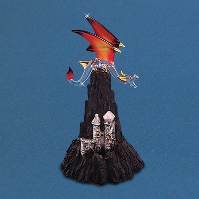 Dragon Castle Mountain Figurine Glass Baron GM15145, MPN: GM15145, 708873031076