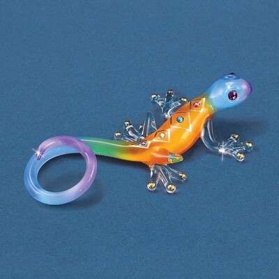 Gecko Desert Diamond Figurine Glass Baron GM15142, MPN: GM15142, 708873031113