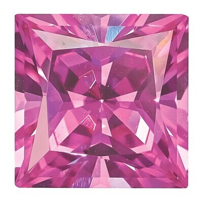 Created Sapphire Pink 5mm Princess Gemstone CS-0500-SQP-PK, MPN: CS-0500-SQP-PK, 883957998466