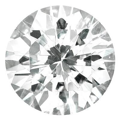 Cubic Zirconia White 5.75mm Round A Quality Gemstone CZ-0575-RDF-WH-A, MPN: CZ-0575-RDF-WH-A,