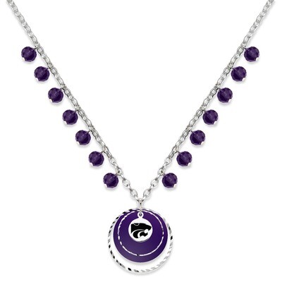 Kansas State University Game Day Necklace KSU068N-CR