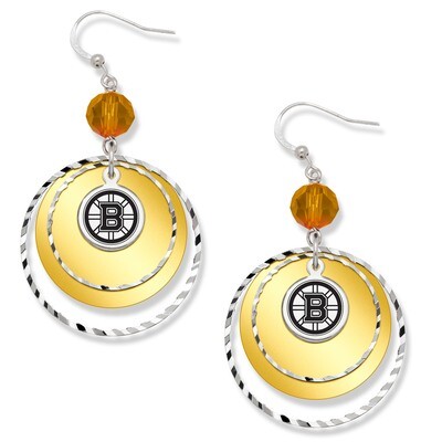 Boston Bruins Game Day Earrings BRI068ER-CR
