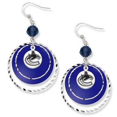 Vancouver Canucks Game Day Earrings CUC068ER-CR
