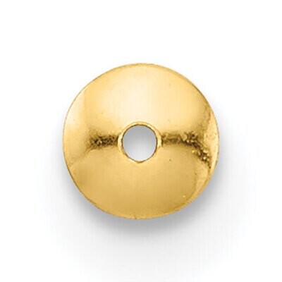 3mm Bead Cap 14k Yellow Gold YG2445, MPN: YG2445,