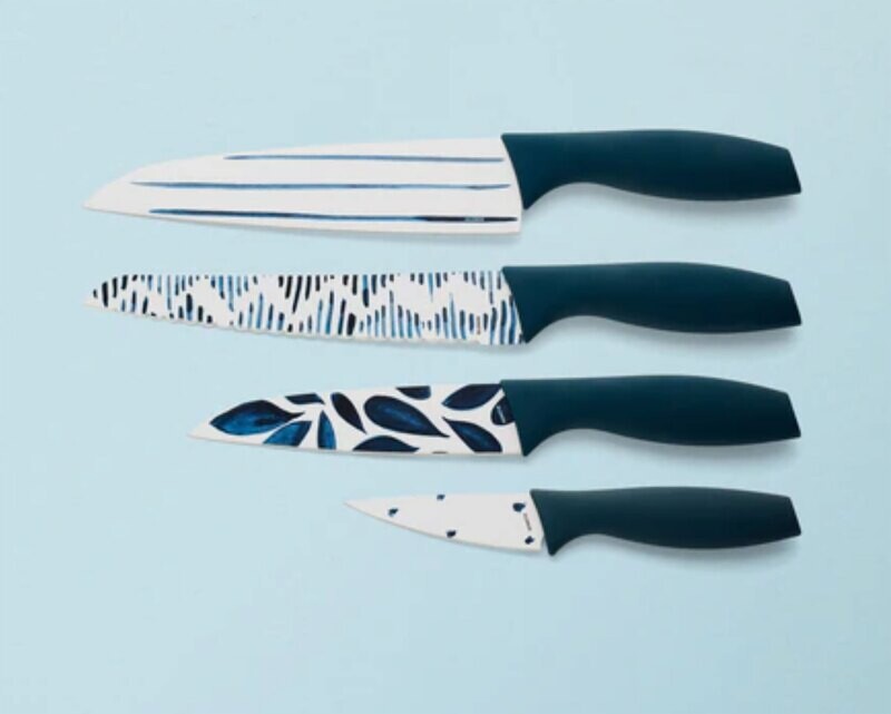 Lenox Blue Bay Printed Knives 4 Piece Set 894584