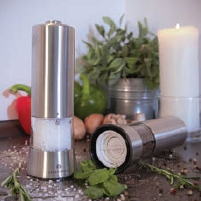 Frieling Gera Electric Pepper Mill Stainless Steel Acrylic 2.5 x 7 M033045