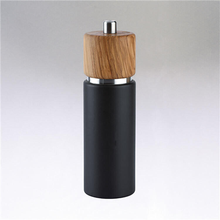 Frieling Hannover Matte Black with Olive Wood Pepper Mill 7 M023695