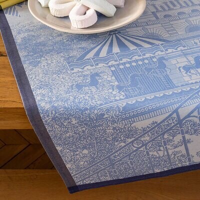 Le Jacquard Francais Teatowel Promenade Parisienne Blue 100% Cotton 24 x 31 Inch 28153 Set of 4, MP…