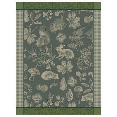 Le Jacquard Francais Tea Towel Dans Bois Tableau Green 100% Cotton 24 x 31 Inch 28121 Set of 4, MPN…