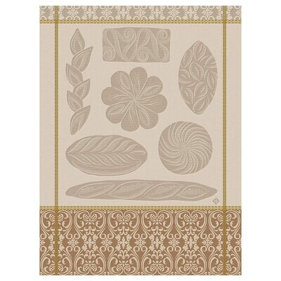 Le Jacquard Francais Tea Towel Ronde Des Pains Beige 100% Cotton 24 x 31 Inch 27520 Set of 4, MPN: …