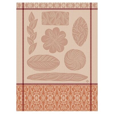 Le Jacquard Francais Tea Towel Ronde Des Pains Pink 100% Cotton 24 x 31 Inch 27519 Set of 4, MPN: 2…