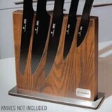 Frieling Magnetic Knife Block Oak Wood 11&quot; x 3.5&quot; M078084