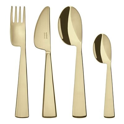 Sambonet Gio Ponti Conca Set 4 Piece Childrens Flatware 52738P98, MPN: 52738P98,