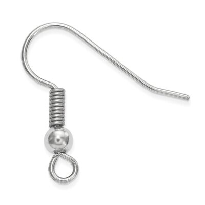 18.5x19mm with 3mm Ball Bag of 12 Ear Wires Stainless Steel ST4860, MPN: ST4860, 790524359806