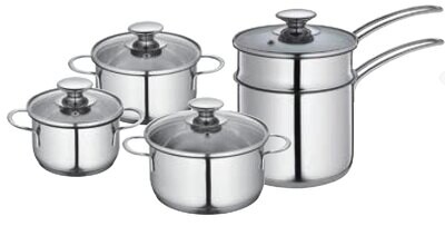 Frieling Mini&quot; Stockpot with Glass Lid 1 Qt. 5.5&quot; K2370702814