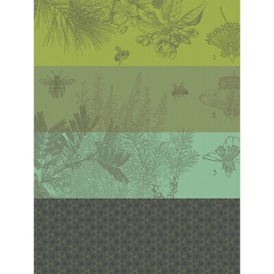 Le Jacquard Francais Tea Towel Miel De Fleurs Green 100% Cotton 26828 Set of 4, MPN: 26828, 3660269…