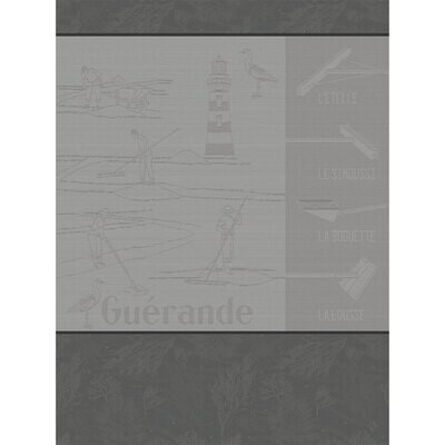Le Jacquard Francais Tea Towel Marais Salants Grey 100% Cotton 26803 Set of 4, MPN: 26803, 36602692…