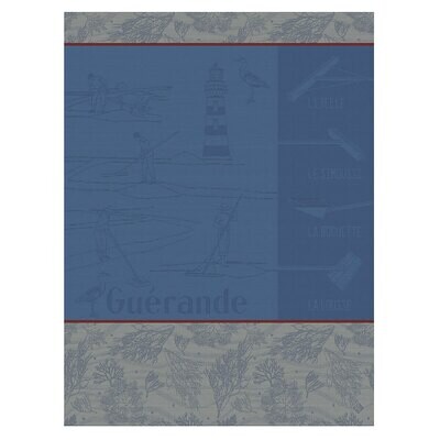 Le Jacquard Francais Tea Towel Marais Salants Blue 100% Cotton 26799 Set of 4, MPN: 26799, 36602692…