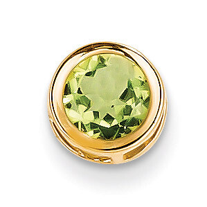 6mm Peridot bezel pendant 14k Gold XP321PE, MPN: XP321PE, 883957232126
