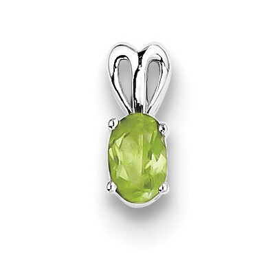 Peridot August Pendant Sterling Silver QBPD20AUG, MPN: QBPD20AUG, 883957528953