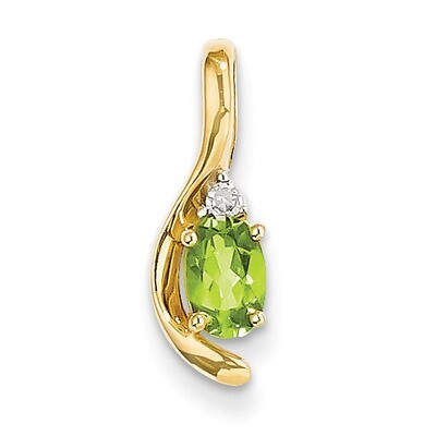 Diamond &amp; Peridot Pendant 14k Gold XBS435, MPN: XBS435, 886774372709
