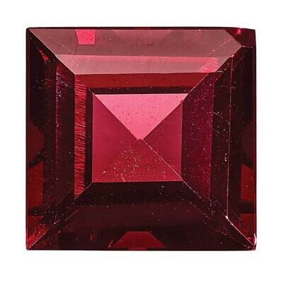 Garnet 3mm Square Step Cut AA Quality GA-0300-SQS-AA, MPN: GA-SQS-AA,