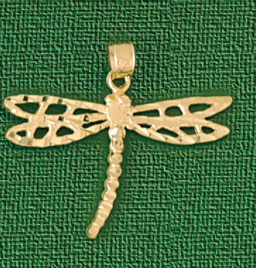 Dazzlers Jewelry Dragonfly Pendant Necklace Charm Bracelet in Yellow, White or Rose Gold 3168, MPN:…