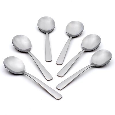 Oneida Aptitude Soup Spoons Set of 6 H084006MM, MPN: H084006MM, 79363012913