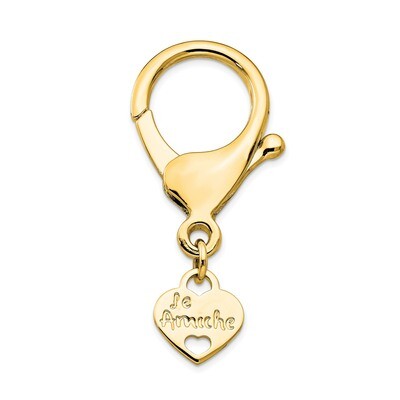 Keyring Connecting Clasp Le Amiche Gold-tone by Jere, MPN: JDN100Y,