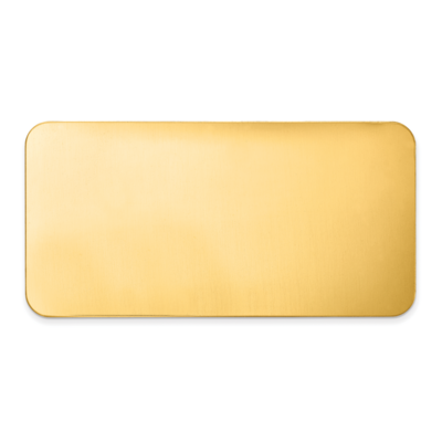 1 1 2 x 3 Brass Single Plate Polished by Jere Engravable, MPN: GL6675-1,