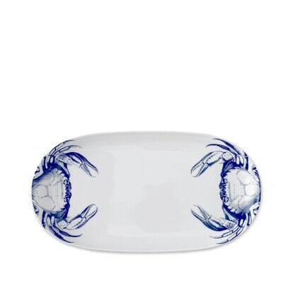 Caskata Crab Small Oval Platter Blue SMOVL-340, MPN: SMOVL-340, 817325012607