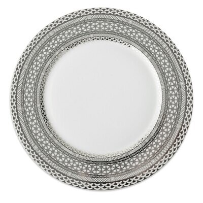 Caskata Hawthorne Ice Rimmed Charger Platinum BOPL-214, MPN: BOPL-214, 817325017206