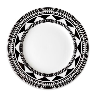 Caskata Fez Rimmed Dinner Plate Black DINA-180, MPN: DINA-180, 816666028605
